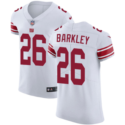 Giants #26 Saquon Barkley White Men's Stitched Vapor Untouchable Elite Jersey cheap jerseys for sale - CheapJerseys.Shop