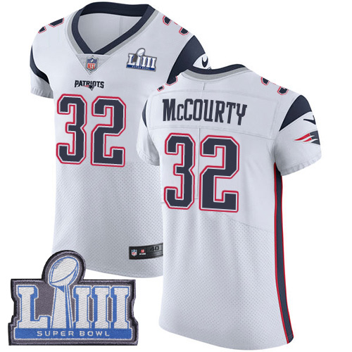 Patriots #32 Devin McCourty White Super Bowl LIII Bound Men's Stitched Vapor Untouchable Elite Jersey cheap jerseys for sale - CheapJerseys.Shop