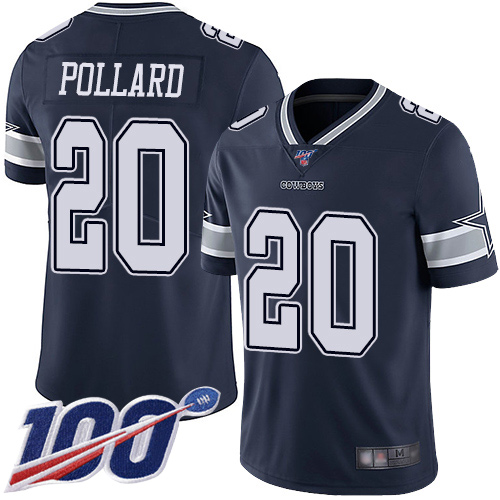 Cowboys #20 Tony Pollard Navy Blue Team Color Youth Stitched 100th Season Vapor Limited Jersey cheap jerseys for sale - CheapJerseys.Shop
