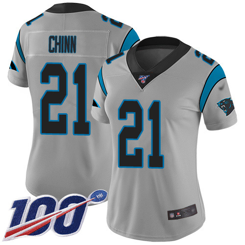 Panthers #21 Jeremy Chinn Silver Women's Stitched Limited Inverted Legend 100th Season Jersey cheap jerseys for sale - CheapJerseys.Shop