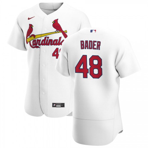 St. Louis St.Louis Cardinals #48 Harrison Bader Men's White Home 2020 Authentic Player Jersey Men's cheap jerseys for sale - CheapJerseys.Shop