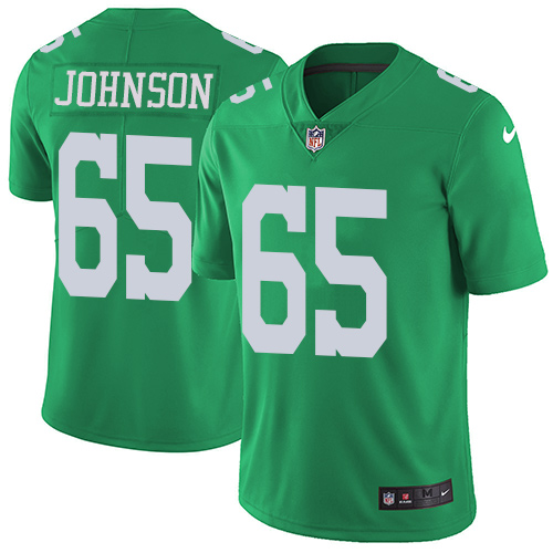 Philadelphia Eagles #65 Lane Johnson Green Youth Stitched Limited Rush Jersey Youth cheap jerseys for sale - CheapJerseys.Shop