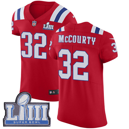Patriots #32 Devin McCourty Red Alternate Super Bowl LIII Bound Men's Stitched Vapor Untouchable Elite Jersey cheap jerseys for sale - CheapJerseys.Shop