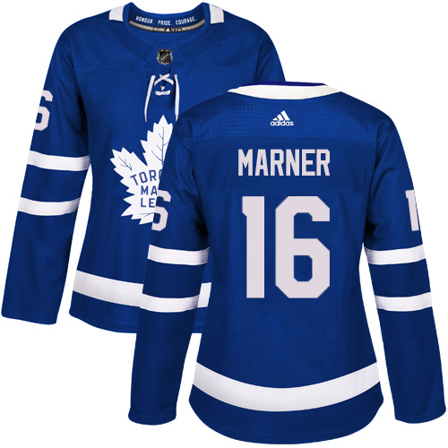 Maple Toronto Maple Leafs #16 Mitchell Marner Blue Home Authentic Women's Stitched Jersey Womens cheap jerseys for sale - CheapJerseys.Shop
