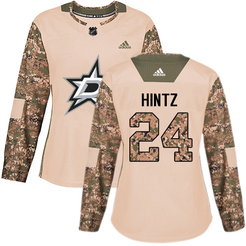 Dallas Stars #24 Roope Hintz Camo Authentic 2017 Veterans Day Women's Stitched Jersey Womens cheap jerseys for sale - CheapJerseys.Shop