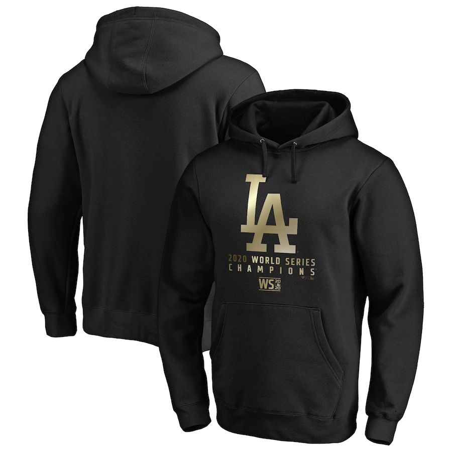Los Angeles Dodgers 2020 World Series Champions Parade Pullover Hoodie Black cheap jerseys for sale - CheapJerseys.Shop