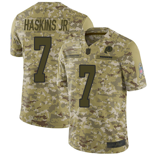 Washington Commanders #7 Dwayne Haskins Jr Camo Men's Stitched Limited 2018 Salute To Service Jersey Men's cheap jerseys for sale - CheapJerseys.Shop