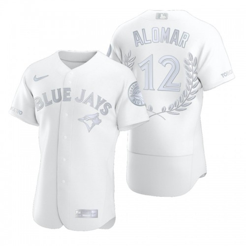 Toronto Toronto Blue Jays #12 Roberto Alomar Men's Platinum MVP Limited Player Edition Jersey Men's cheap jerseys for sale - CheapJerseys.Shop