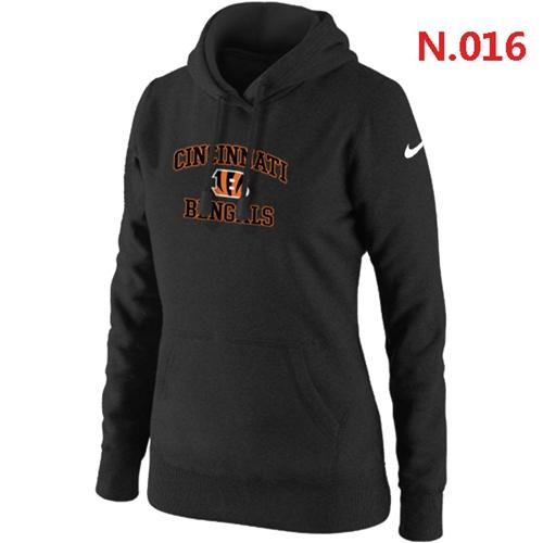 Women's Cincinnati Bengals Heart & Soul Pullover Hoodie Black cheap jerseys for sale - CheapJerseys.Shop