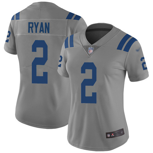 Colts #2 Matt Ryan Gray Women's Stitched Limited Inverted Legend Jersey cheap jerseys for sale - CheapJerseys.Shop