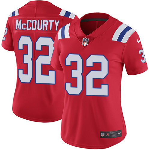 Patriots #32 Devin McCourty Red Alternate Women's Stitched Vapor Untouchable Limited Jersey cheap jerseys for sale - CheapJerseys.Shop