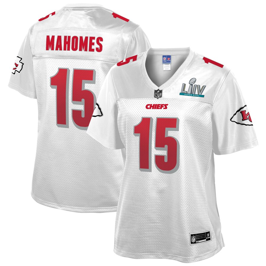 Women's Kansas City Chiefs #15 Patrick Mahomes Pro Line White Super Bowl LIV Champions Jersey cheap jerseys for sale - CheapJerseys.Shop