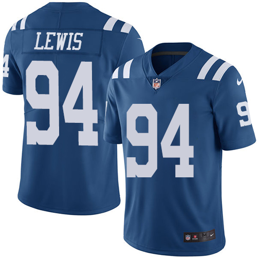 Indianapolis Colts #94 Tyquan Lewis Royal Blue Men's Stitched Limited Rush Jersey Men's cheap jerseys for sale - CheapJerseys.Shop