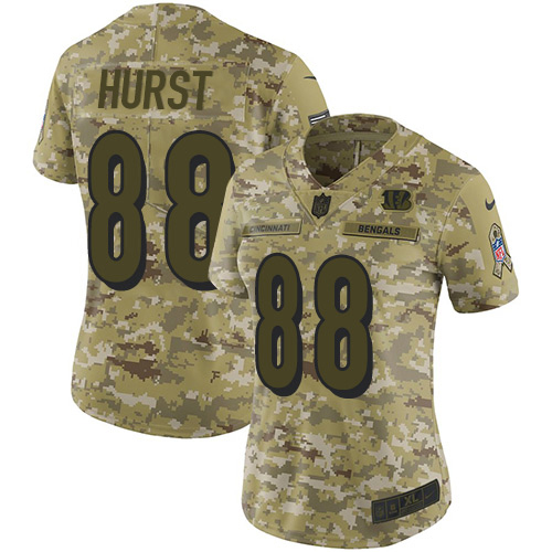 Bengals #88 Hayden Hurst Camo Women's Stitched Limited 2018 Salute To Service Jersey cheap jerseys for sale - CheapJerseys.Shop