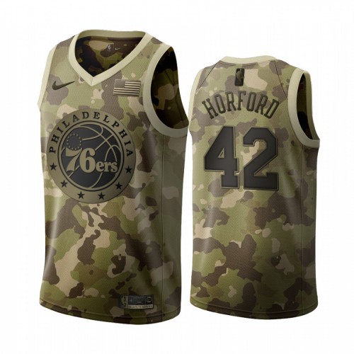 Philadelphia 76ers #42 Al Horford 2019 Salute to Service Desert Camo Jersey Mens cheap jerseys for sale - CheapJerseys.Shop