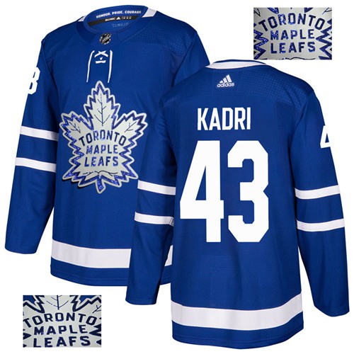 Maple Toronto Maple Leafs #43 Nazem Kadri Blue Home Authentic Fashion Gold Stitched Jersey Men's cheap jerseys for sale - CheapJerseys.Shop