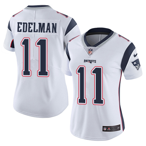 Patriots #11 Julian Edelman White Women's Stitched Vapor Untouchable Limited Jersey cheap jerseys for sale - CheapJerseys.Shop