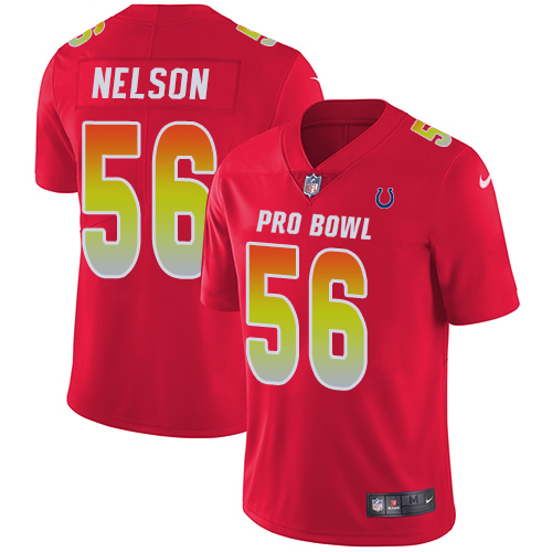 Colts #56 Quenton Nelson Red Men's Stitched Limited AFC 2019 Pro Bowl Jersey cheap jerseys for sale - CheapJerseys.Shop