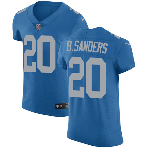 Lions #20 Barry Sanders Blue Throwback Men's Stitched Vapor Untouchable Elite Jersey cheap jerseys for sale - CheapJerseys.Shop