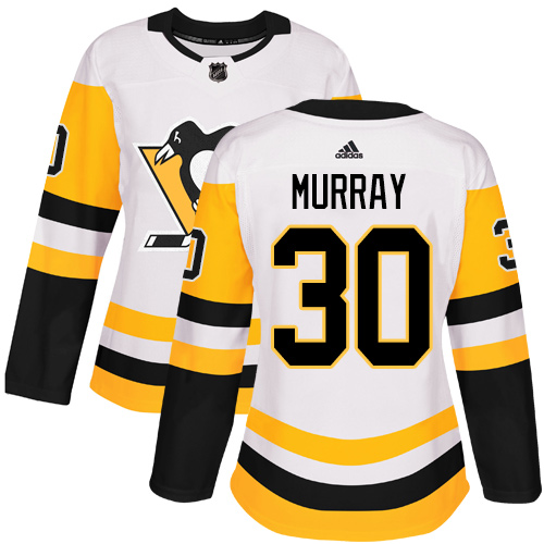 Pittsburgh Penguins #30 Matt Murray White Road Authentic Women's Stitched Jersey Womens cheap jerseys for sale - CheapJerseys.Shop