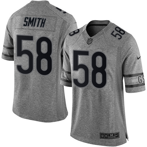 Chicago Bears #58 Roquan Smith Gray Men's Stitched Limited Gridiron Gray Jersey Men's cheap jerseys for sale - CheapJerseys.Shop