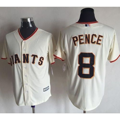 San Francisco Giants #8 Hunter Pence Cream New Cool Base Stitched Jersey Men's cheap jerseys for sale - CheapJerseys.Shop