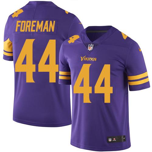 Minnesota Vikings #44 Chuck Foreman Purple Men's Stitched Limited Rush Jersey Men's cheap jerseys for sale - CheapJerseys.Shop