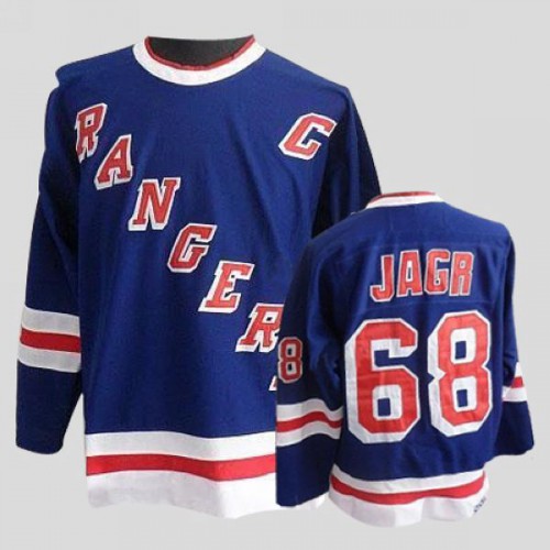 New York Rangers #68 Jaromir Jagr Stitched Blue CCM Throwback Jersey Men's cheap jerseys for sale - CheapJerseys.Shop