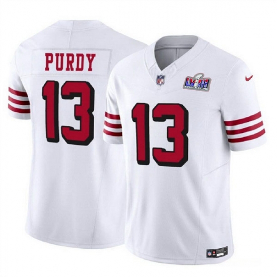 Youth San Francisco 49ers 13 Brock Purdy 2023 F U S E New White Vapor Untouchable Limited Stitched 2024 Super Bowl LVIII Jersey cheap jerseys for sale - CheapJerseys.Shop