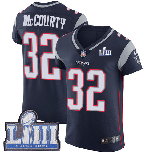 Patriots #32 Devin McCourty Navy Blue Team Color Super Bowl LIII Bound Men's Stitched Vapor Untouchable Elite Jersey cheap jerseys for sale - CheapJerseys.Shop