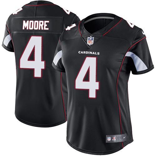 Cardinals #4 Rondale Moore Black Alternate Women's Stitched Vapor Untouchable Limited Jersey cheap jerseys for sale - CheapJerseys.Shop