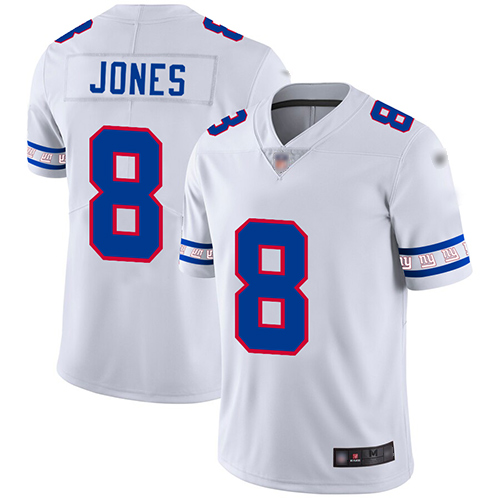 Giants #8 Daniel Jones White Men's Stitched Limited Team Logo Fashion Jersey cheap jerseys for sale - CheapJerseys.Shop