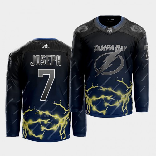 Tampa Bay Lightning #7 Mathieu Joseph 2021 City Concept Stitched Jersey - Black Men's cheap jerseys for sale - CheapJerseys.Shop