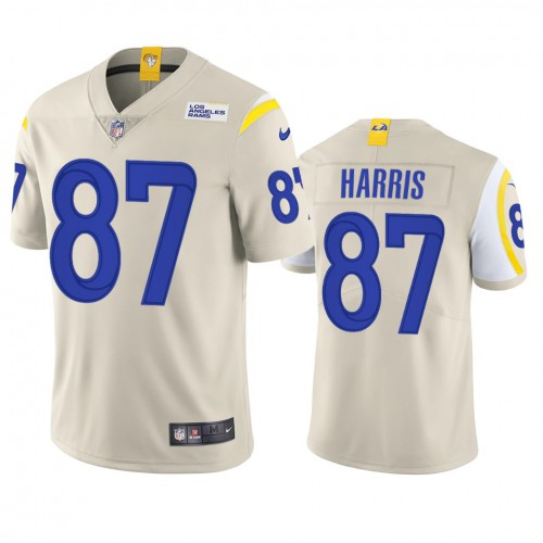 Los Angeles Los Angeles Rams #87 Jacob Harris Men's Vapor Limited Jersey - Bone Men's cheap jerseys for sale - CheapJerseys.Shop