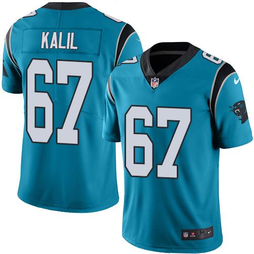 Carolina Panthers #67 Ryan Kalil Blue Alternate Men's Stitched Vapor Untouchable Limited Jersey Men's cheap jerseys for sale - CheapJerseys.Shop