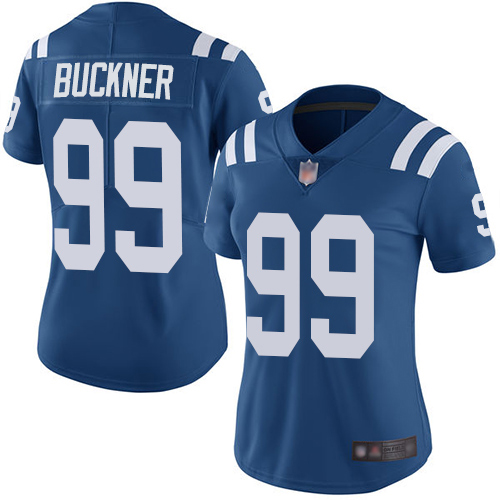 Indianapolis Colts #99 DeForest Buckner Royal Blue Team Color Women's Stitched Vapor Untouchable Limited Jersey Womens cheap jerseys for sale - CheapJerseys.Shop