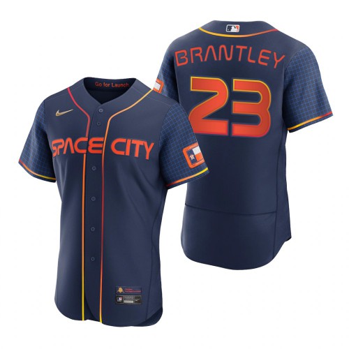 Houston Houston Astros #23 Michael Brantley Navy Men's Authentic 2022 City Connect Jersey Men's cheap jerseys for sale - CheapJerseys.Shop