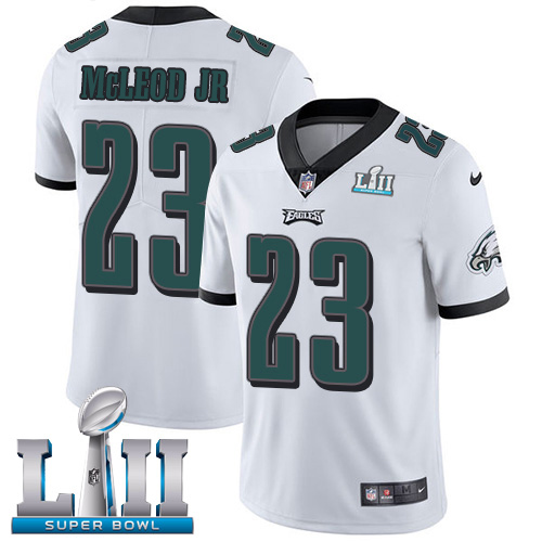 Philadelphia Eagles #23 Rodney McLeod Jr White Super Bowl LII Youth Stitched Vapor Untouchable Limited Jersey Youth cheap jerseys for sale - CheapJerseys.Shop