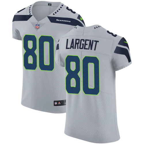 Seahawks #80 Steve Largent Grey Alternate Men's Stitched Vapor Untouchable Elite Jersey cheap jerseys for sale - CheapJerseys.Shop
