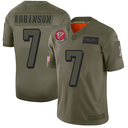 Falcons #7 Bijan Robinson Camo Stitched Youth Limited 2019 Salute To Service Jersey cheap jerseys for sale - CheapJerseys.Shop