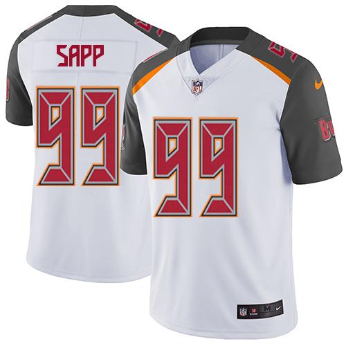 Tampa Bay Buccaneers #99 Warren Sapp White Men's Stitched Vapor Untouchable Limited Jersey Men's cheap jerseys for sale - CheapJerseys.Shop