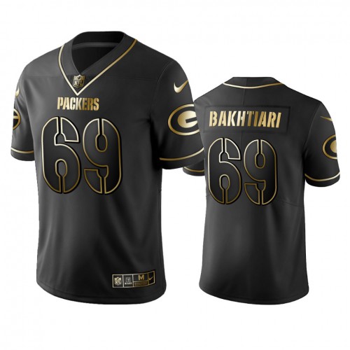 Green Bay Packers #69 David Bakhtiari Men's Stitched Vapor Untouchable Limited Black Golden Jersey Men's cheap jerseys for sale - CheapJerseys.Shop