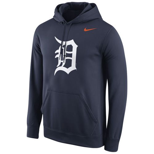 Detroit Tigers Logo Performance Pullover Navy Hoodie cheap jerseys for sale - CheapJerseys.Shop