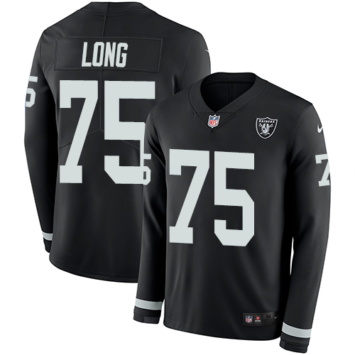 Las Vegas Raiders #75 Howie Long Black Team Color Men's Stitched Limited Therma Long Sleeve Jersey Men's cheap jerseys for sale - CheapJerseys.Shop