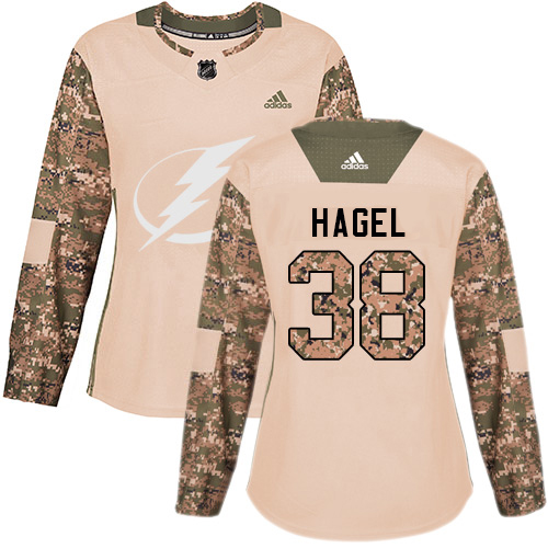 Tampa Bay Lightning #38 Brandon Hagel Camo Women's Authentic 2017 Veterans Day Stitched Jersey Womens cheap jerseys for sale - CheapJerseys.Shop