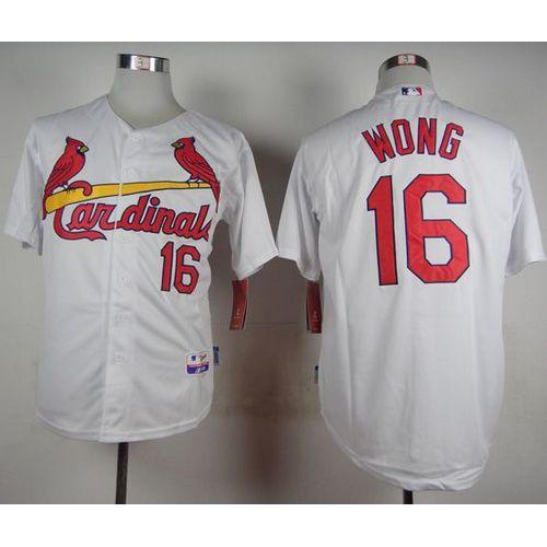 St.Louis Cardinals #16 Kolten Wong White Cool Base Stitched Jersey Men's cheap jerseys for sale - CheapJerseys.Shop