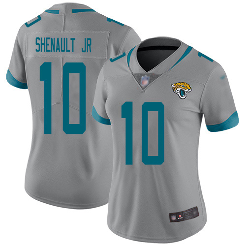 Jacksonville Jaguars #10 Laviska Shenault Jr. Silver Women's Stitched Limited Inverted Legend Jersey Womens cheap jerseys for sale - CheapJerseys.Shop