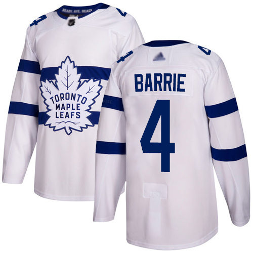 Maple Toronto Maple Leafs #4 Tyson Barrie White Authentic 2018 Stadium Series Stitched Jersey Men's cheap jerseys for sale - CheapJerseys.Shop