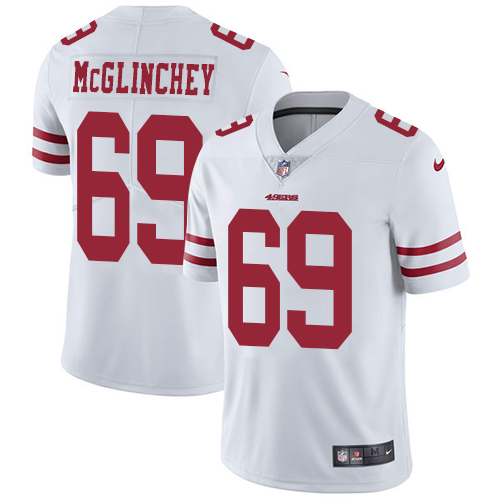 San Francisco 49ers #69 Mike McGlinchey White Men's Stitched Vapor Untouchable Limited Jersey Men's cheap jerseys for sale - CheapJerseys.Shop