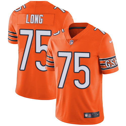Chicago Bears #75 Kyle Long Orange Men's Stitched Limited Rush Jersey Men's cheap jerseys for sale - CheapJerseys.Shop
